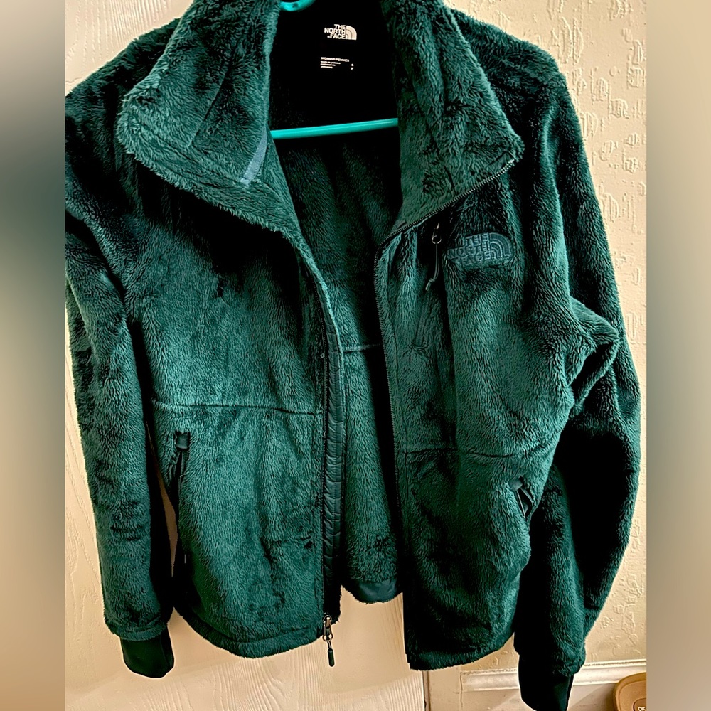 North face velvet green jacket